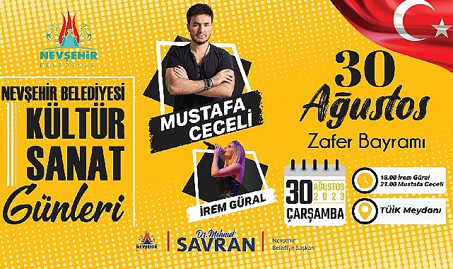 Nevşehir Belediyesi’nden 30 Ağustos Zafer Bayramı’na özel konser